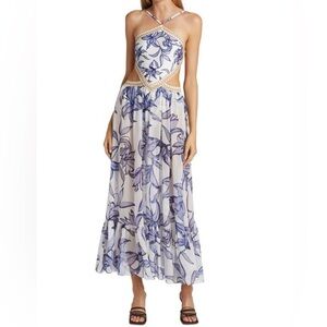 NWT! PatBo Stargazer Halter Maxi Dress